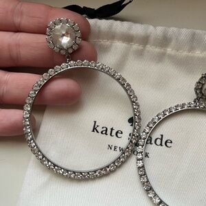 Kate Spade Glitzville Hoop Earrings NEW